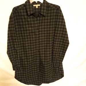 Gibson Latimer Women's Extra Long Plaid Flannel Shirt Size Small